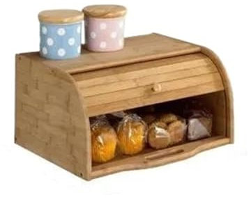 Coffre A Bijoux Femme Avec Tiroir Étagère De Cuisine Boîte À Pain Anti-poussière Collations En Bambou Articles Divers Boîtes De Rangement En Bois Massif Boite Bijoux Homme Boite Cadenas(Type-A)