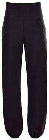 WINSHAPE Damen Functional Light and Comfort Wide Leg Pants Cul102lc Lässige Hose, Schwarz, L EU
