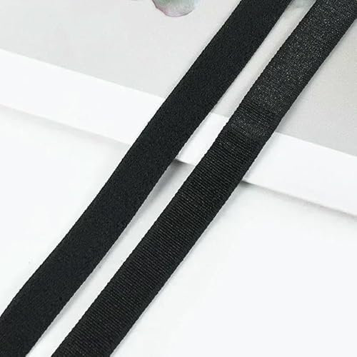 Bandas elásticas de nailon de 10/20 metros, 6 mm a 25 mm, para tirantes de sujetador, correas de goma, correas para el hombro, accesorios de costura para decoración de prendas de bricolaje, color ne