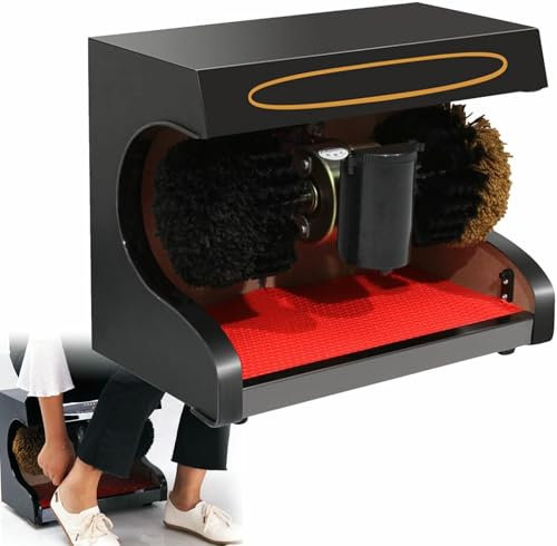 VYUJHNBG Cireuse à Chaussures Automatique à Induction, Petite Machine à cirer Les Chaussures Commerciale, pour Les hôtels, Les banques et Les commerces