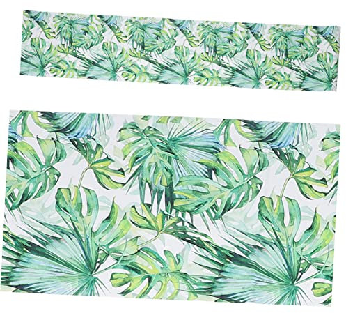 Tofficu papier peint amovible à la maison fond d'écran de chambre à coucher décoration papier peint autocollant etiquette autocollante stickers muraux tropicaux décalcomanies feuille PVC