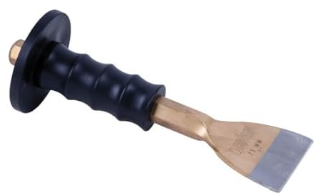 Cincel ancho para ladrillos en acero sin mango protector dos medidas disponibles