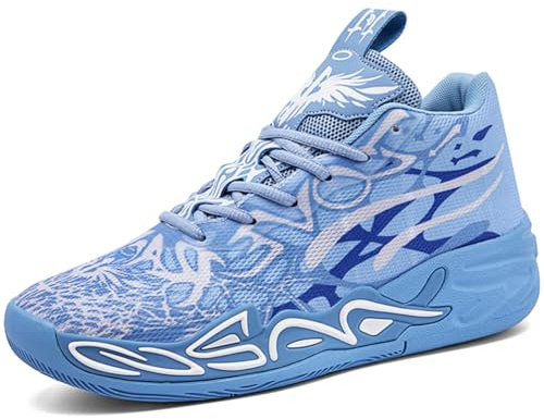 Kmrlofiy Basketskor herr sportskor stötdämpning halkfria höga basketskor män lätta andningsbara sneakers löparskor fritidsskor sneakers, Sneaker 10, 40 EU