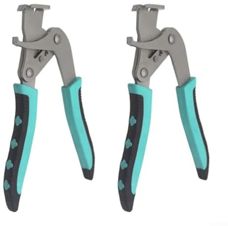Pinze a clip per auto, strumenti di smontaggio, 20 x 15 x 3 cm, multifunzione, pinze a scatto per auto, impugnatura antiscivolo, a molla per risparmiare sforzi (2)