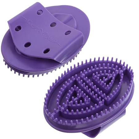 ibasenice 2 Stück Kunststoff Körperbürste mit Guasha Funktion für Sanfte Hautpflege Vielseitige Anwendung an Bauch Kopf und Beinen Ergonomischer Handmassage Pinsel für Schnelle Selbstmassage