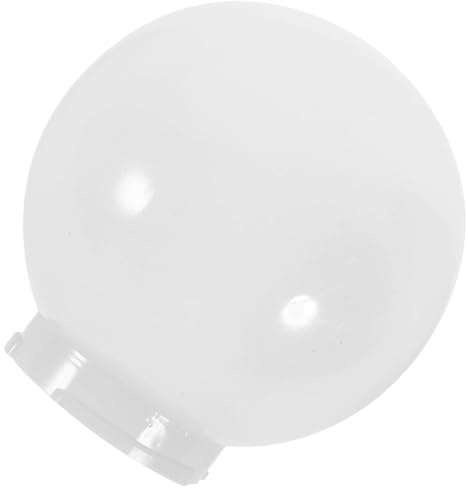 SHINEOFI Milchfarbiger Acryl Kugellampenschirm Ø25Cm Wetterfest für Außenlampen und Gartenbeleuchtung