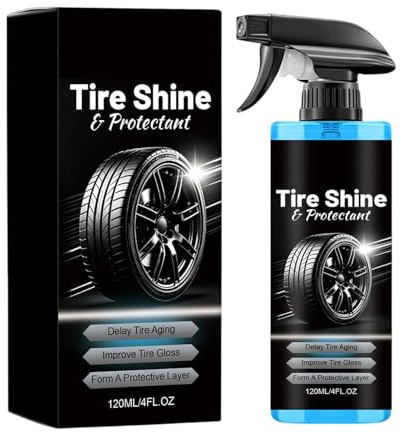 Lucida Pneumatici Ad Alta Brillantezza 120 Ml Spray Lucidante Per | Spray Dettagliante Per Pneumatici Per Bici Moto Autocarro Berlina Camper SUV Casa Garage Fuoristrada Officin