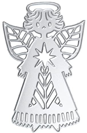 Metall-Stanzschablone mit Weihnachtsengel für Scrapbooking, Album, Papier, Karten, Präge, Dekoration, Metall-Stanzformen