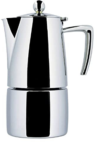 ILSA Caffettiera Espresso Slancio, Induzione, Lucida, Acciaio Inox 18/10, Tazza 2, cl 15