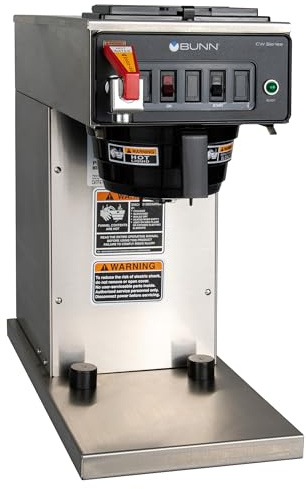 BUNN 12950.0360 12 Cup CWTF15-TC Automatic Commercial Thermal Coffee Brewer, Black/Stainless (120V)