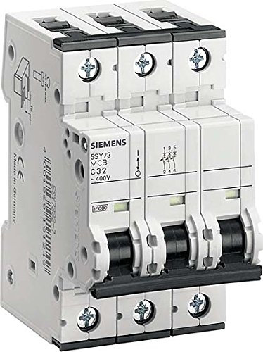 Siemens Leitungsschutzschalter accesoriable 15 KA curva-d 3-polig 50 A
