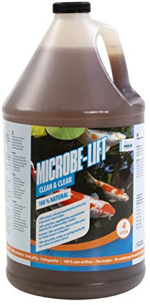 AquaForte Microbe-Lift Clean and Clear 4 Liter, Klarer und Sauberer Teich durch Sonnenlicht, gegen organische Verschmutzung in Ihrem Teich, 100 prozent Natürlich und sicher für Fische und Pflanzen