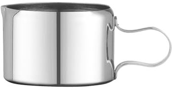 HENDI Milchkännchen, Mini, Gerade Ausführung, mit solidem Griff, Sahnekännchen, Kleine Milchkanne, Aufschäumkännchen, Sahnekanne, Creme-Kännchen, 20ml, ø32x(H)24mm, Edelstahl