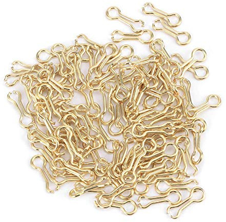 Keenso 300PCS Anelli da Pesca Occhi, Occhi di Filo da Pesca alla Carpa Affondatore Lega di Acciaio Cavi a Vite Anelli per stampi Accessori per Attrezzatura(S)