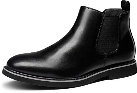 Bruno Marc Stivali Chelsea da Uomo, Size 43, Nero, SBBO2218M-E