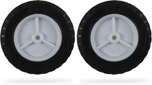 Greenstar Roue en Plastique à moyeu déporté universelle ø 203 mm Longueur 38 mm F1911 (Lot de 2) - Diamant Moyen - Blanc - Compatible avec les meuleuses d'angle et les meuleuses à banc