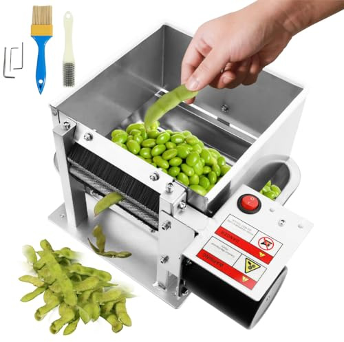 Sgusciatore per Piselli Elettrico 40 W, sbucciatore semiautomatico per Piselli, Produzione 10-15 kg/h Sbucciatore per Piselli Commerciale, 80 Giri al Minuto per Piselli/soia/fagiol