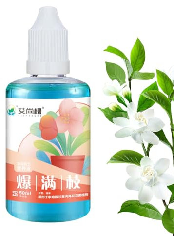 1/2 Liquid Plant Food - Liquid Flower Hydroponics Food, Flower Fertilizer | 50ml Blossom Liquid Nutrition Hydroponics Fertilizer for Gardenia Garden Hydrangea Orchid 1.18x3.14in (white)
