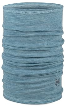 Buff Merino Lightweight Multifunctional Neckwear Solid Pool Unisex Youth