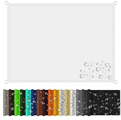 Sun Shade Sail Rectangle 1.5 x 2.5 m Waterproof Sunscreen Awnings 98% UV Block with Free Rope for Outdoors, Garden, Patio, Yard, Party, White