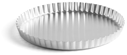 MARCATO Runde Kuchenform, aus Aluminium, 24 cm, für gleichmäßiges Backen, dekoratives Design