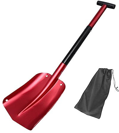 BESPORTBLE Pala Desmontable para Coche De Aluminio Pala para Nieve para Acampar Al Aire y Limpiar Helada Invierno