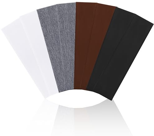 HBselect Stirnband Damen Sport, Haarband Damen Sommer Sport Haarbänder Schwarz Antirutsch Headbands Unisex für Yoga Workout Laufen Fitness