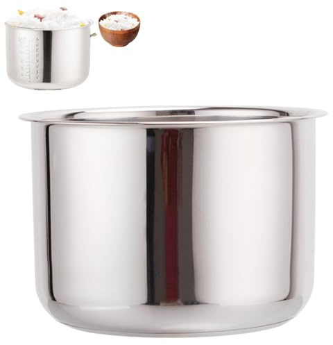 Olla Interior para Olla Arrocera De Acero Inoxidable con Revestimiento Antiadherente,para Ollas Arrocera De 6 L Piezas De Repuesto,para Ollas Eléctricas Universales Accesorios