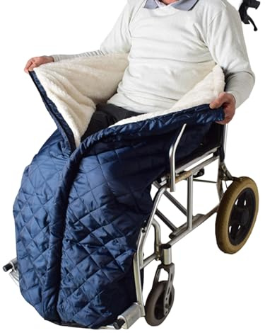 Wheelchair Blanket Adult, Winter Wheelchair Cosy, Fleece-Lined Waterproof Windproof Leg Warmer with Fleece Lined and Zipper, for Women Men Senior Elderly Keeping Warm