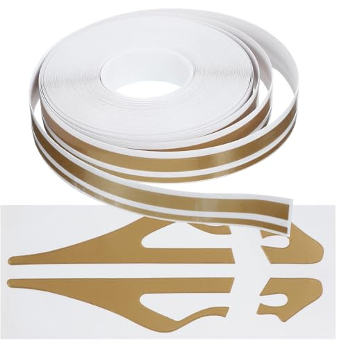 GALPADA Ruban Adhésif Autocollant pour Carrosserie de Voiture 1 Pièce Bande Fine Décorative Dorée Autocollant Bande Adhésive pour Pare-Chocs Extérieur Automobile Sticker Voiture