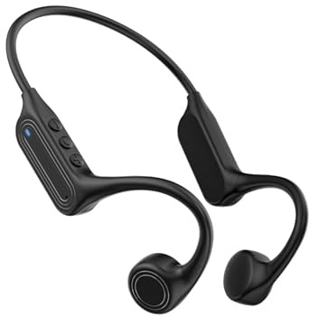 GKEAPZA Cuffie a conduzione ossea con Bluetooth 6.0, IPX5, auricolari sportivi resistenti al sudore, adatti per l'uso durante l'allenamento fitness, ciclismo, corsa e attività simili.