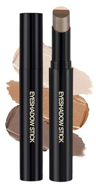 3 Farbe Lidschatten Stift Braun, Wasserfest Langanhaltend Lidschattenstift | Glitter Gradient Eyeshadow Stick, Cremige Seidige Textur, Schnelle Anwendung, Hochpigmentierter Knitterfrei Buildable Make-up
