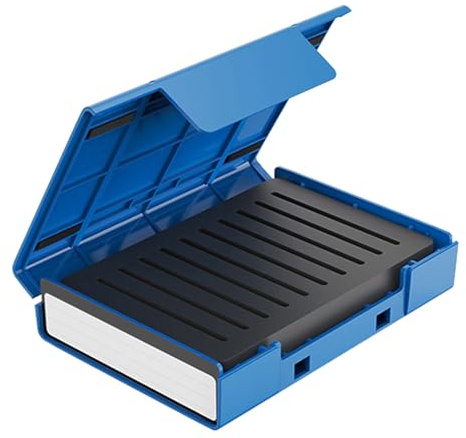 Hårddisk resväska fodral, 16,2 x 11,7 x 3,7 cm PP dammsäker förvaringsbox, skyddande -väskor med stativ, datasäkerhet, skrivbordsorganisation