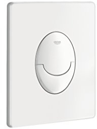 GROHE Skate Air - Abdeckplatte (langlebige Oberfläche, Grohe SilkMove - Für eine besonders sanfte Bedienung des Hebels, Mit Temperaturbegrenzung), Alpinweiß, 42304SH1