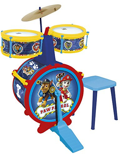 Paw Patrol - Batería con banqueta Patrulla Canina (Claudio Reig)