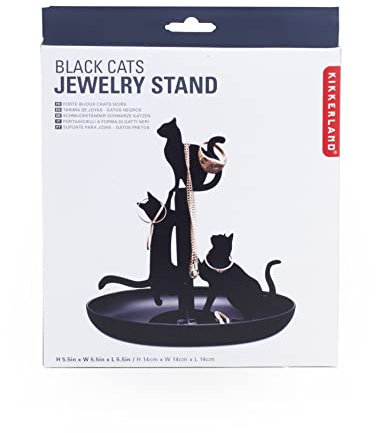 Kikkerland 2454140031 Boîte à Bijoux Chats.