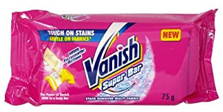 Vanish Super Soap Srain Remover Bar - Multi Fabric Stain Remover For Colours or White Wash 75g