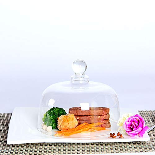 GaoYunQin Pistola affumicare Cloche per Fumatori per Bevande Alimentari Cocktail Infusore di Fumo Accessorio, Cupola di Vetro per Smoker Gun per Piatti, Bicchieri, Ciotole (Size : Medium)