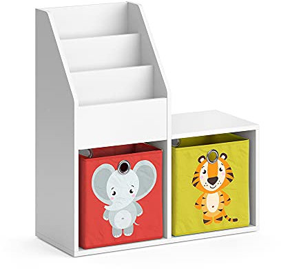Vicco Kinderregal Luigi, Weiß, 30.9 x 79 cm