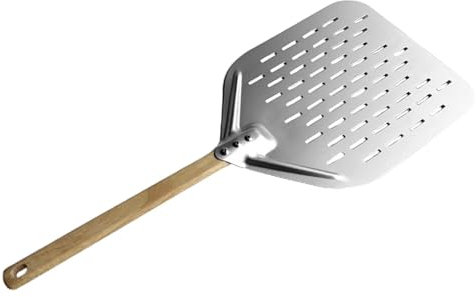 Spatule à pizza professionnelle, pelle à pizza ronde, pelle à pizza à poignée étendue, pelle à pizza commerciale, pelle à pizza avec manche long antidérapant, résistant à la chaleur, pelle à pizza