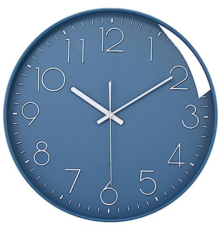 Alipis Moderne Kreative Stumm Wanduhr Aus Hochwertigem Glas Und Zeigerwerk Für Wohnzimmer Und Schlafzimmer Batteriebetrieben Mit Leisem Mechanismus