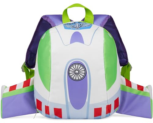 Disney Toy Story Mochila Infantil con Alas 3D Buzz Lightyear Mochila Guardería Preescolar Niños Ligera para Viajes Cole y Pijamadas
