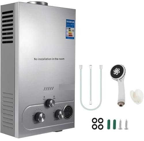 LPG Water Heater, Instant liquefied Petroleum Gas Water Heater, Stainless Steel Boiler kit (18L)