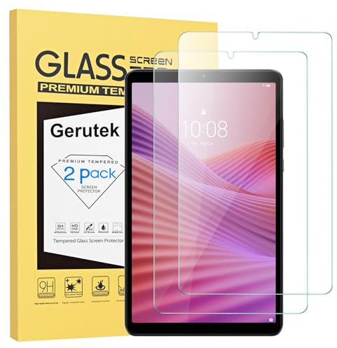 Gerutek [Lot de 2 Verre Trempé pour Lenovo Tab One 2025/Tab K9 8.7 Pouces, (TB-305XU/305FU), 9H Dureté, Haute Définition, Anti Rayures, sans Bulles, 2.5D Film Protection Écran pour Lenovo Tab One 8.7
