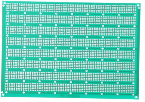 Lurrose Plaque pour Circuit Imprimé Vert Simple Face en Matériau Synthétique, Multi-Fonction et Sûre, pour Soudure de Composants et Projets DIY