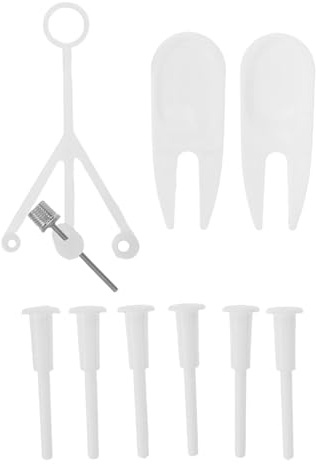 TOKIDNY Kit de Remplacement 9 Pièces pour Bouchons de Ballon de Yoga et Fitness Bouchons en Plastique Universels Embouts de Valve Étanches Outil de Retrait Inclus Compatible Pilates et