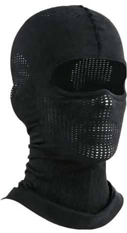 leruiyezs Balaclava motorcykel balaclava för motorcykel cykling skidmask andas, fukttransporterande, stormmask för män och kvinnor, 4 bärvarianter, unisex, för vår, höst och vinter