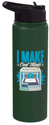 Make Cool Things 3d Print Machine Filament Funny 3d Printing Stainless Steel Insulated Water Bottle