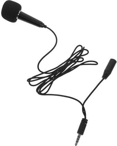 MUSISALY Mini Microfono Portatile per Cantare Compatibile Smartphone Tablet Laptop Microfono di Registrazione per Telefono Leggero e Pratico per Uso Domestico e Amatori della Musica