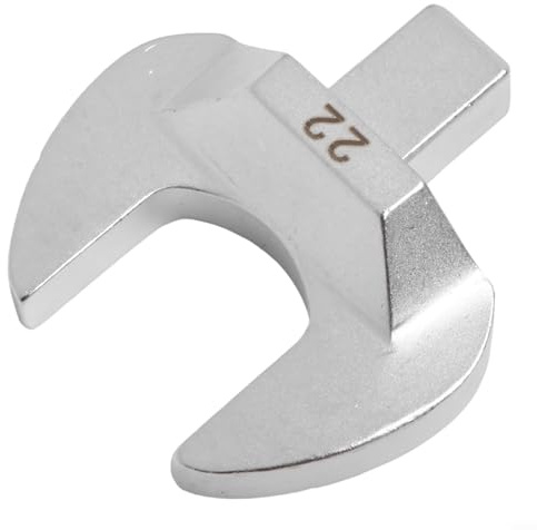 Llave de extremo abierto de 9 x 12 mm, cabeza de llave dinamométrica de acero al cromo vanadio, enchufe ajustable de 8 a 32 mm para fijación en espacios reducidos (22 mm)